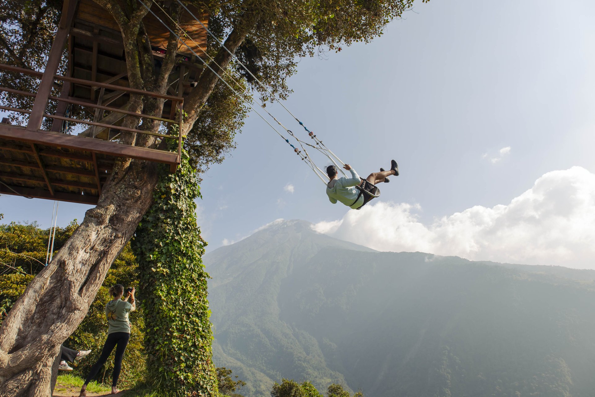  Foto Full-day tour in Baños. Waterfalls route and the Swing of the End of the World.